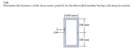 Solved Determine The Location E Of The Shear Center Point