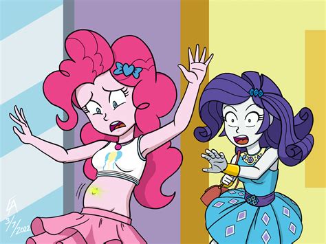 Safe Artist Mayorlight Pinkie Pie Rarity Human