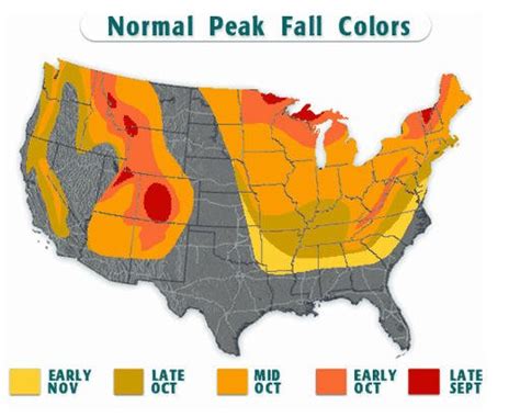 Fall Colors Map For Colorado Pagosa Springs Colorado