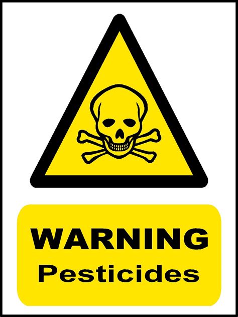 Warning Pesticides Sign