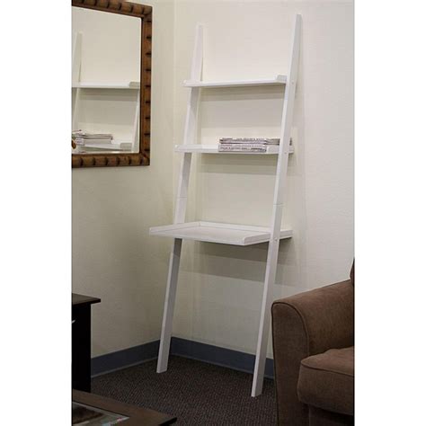 Check spelling or type a new query. Leaning Ladder White Laptop Desk and Book Shelf - 13014142 ...
