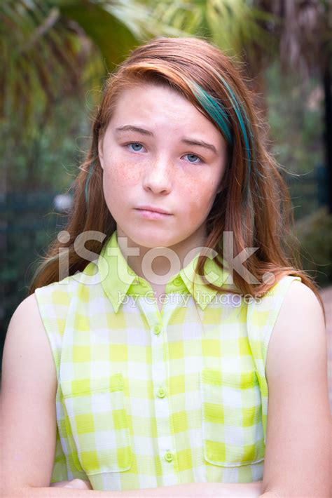 Serious Teenage Girl Stock Photo Royalty Free Freeimages