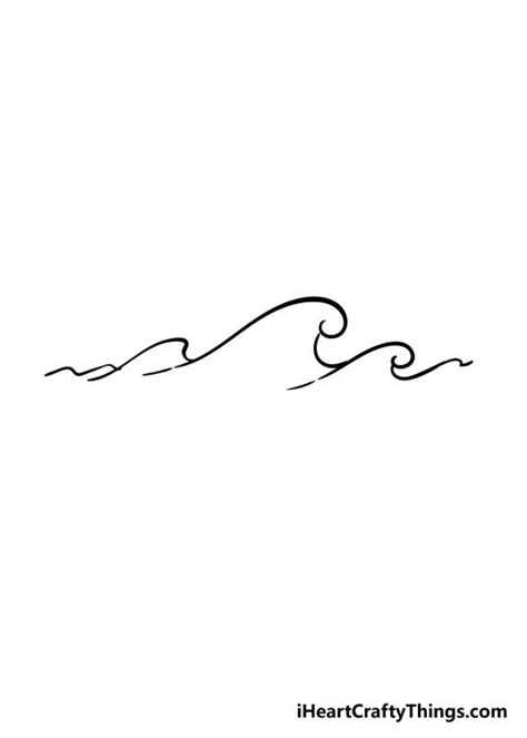 Wave Drawing How To Draw A Wave Step By Step