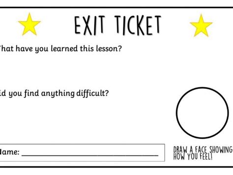 Exit Ticket Teaching Resources