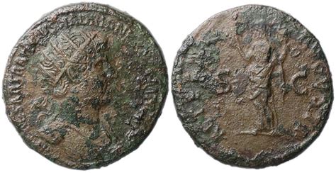 Hadrian Dupondius Aeternitas 119 121 Ad Ancient Coin Traders
