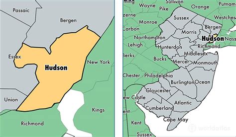 Map Of Hudson County Nj | Map Of The World