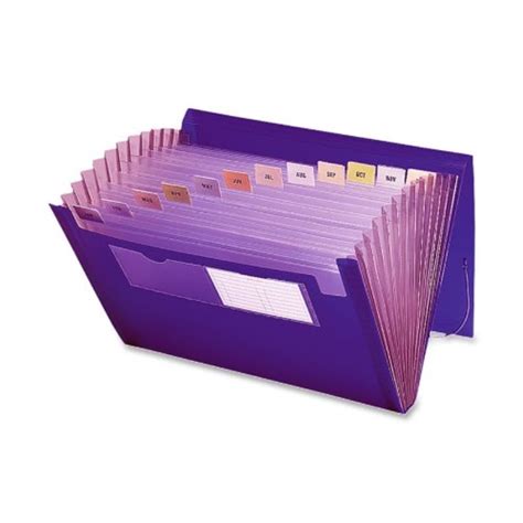 Smead Poly Expanding File 12 Pockets Flap And Cord Closure Letter