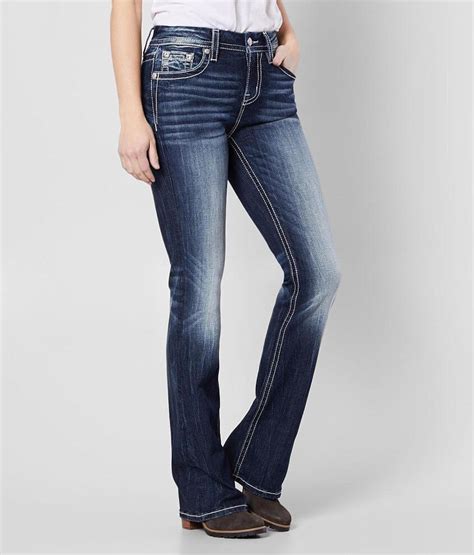 Miss Me Mid Rise Curvy Boot Stretch Jean Womens Jeans In K220 Buckle