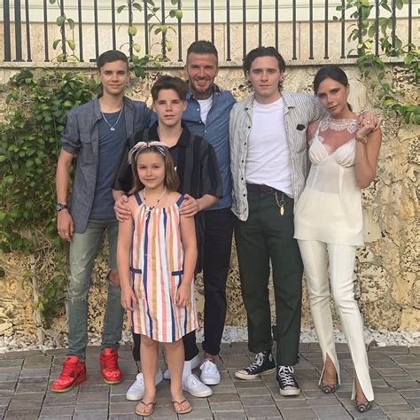 He is married to victoria beckham, also known as posh from the spice girls. David Beckham and Family in Miami