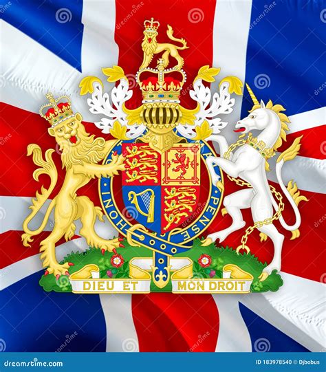 Royal Coat Of Arms Of The United Kingdom Background National Emblem Of