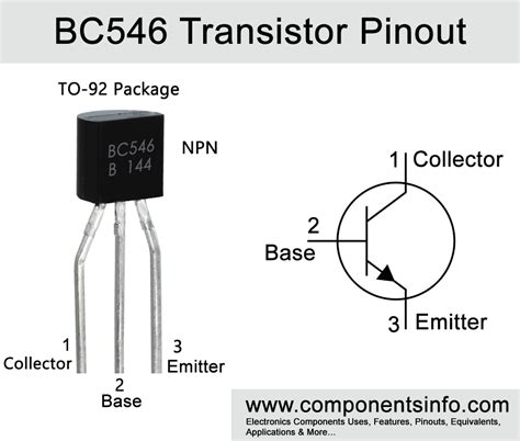 BC546 Transistor Pinout Equivalent Uses Features Components Info