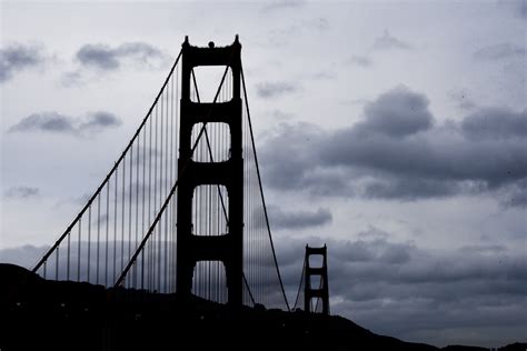 Golden Gate Silhouette Free Stock Photo Public Domain Pictures