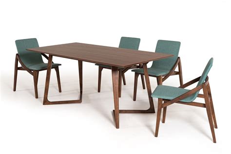 It doesn't take too much space and can easily be paired with. Contemporary Scandinavian Style Walnut Dining Set San ...