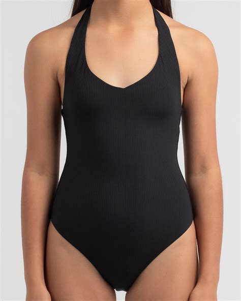 Topanga Girls Mabel One Piece Swimsuit In Black Fast Shipping Easy