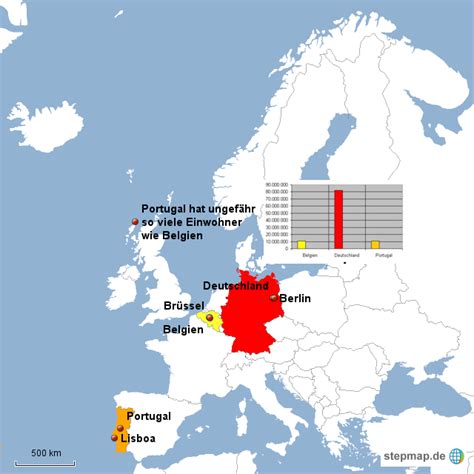 Die länder unterhalten mindestens seit 1834 direkte diplomatische beziehungen. Einwohner portugal Belgien von terence12346 - Landkarte ...
