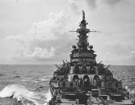 The Uss Wisconsin Bb 64 At Sea In The Pacific February 1945 Bfd Navy Marine Us Navy Uss