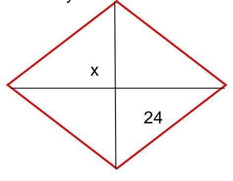 Una Diagonal De Un Rombo Mide 24 Dm Y La Otra Tres Cuartas Partes De