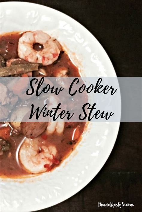 Slow Cooker Seafood Stew Crockpot Soup Dinner Recipe