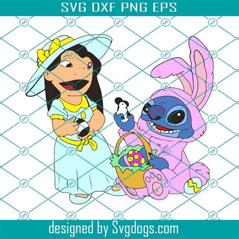 Lilo And Stitch Easter Day Svg Easter Day Svg Easter Stitch Svg Lilo