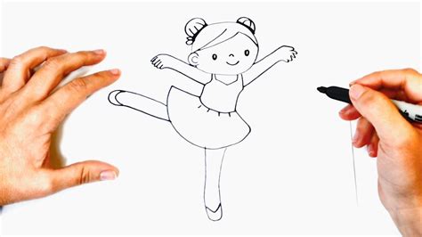 Cómo Dibujar Una Bailarina Paso A Paso Dibujos Fáciles Youtube