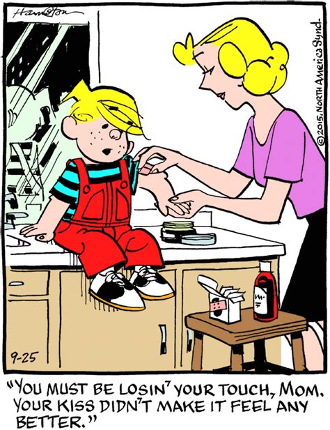dennis the menace for 9 25 2015 funny cartoon pictures cartoon quotes minions quotes