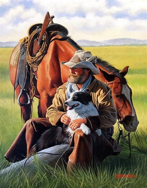 Keith Batcheller Respite On The Range Cowboy Art Western Art