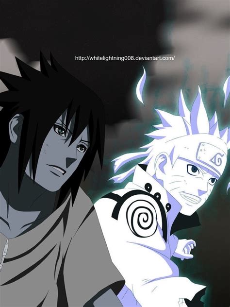 Naruto And Sasuke One Dark Side One Light Side By Whitelightning008 On
