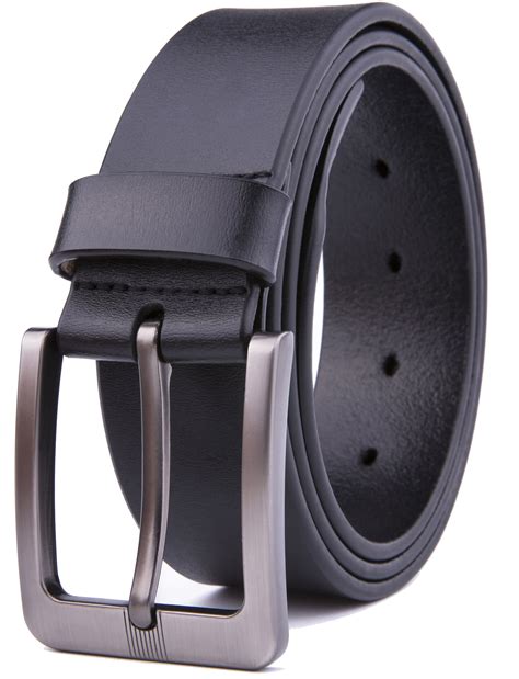 genuine leather dress belts for men mens belt for suits jeans uniform with single prong