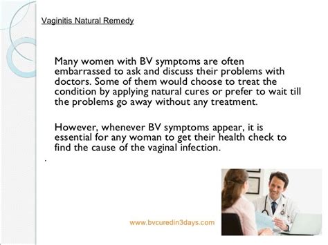 Vaginitis Natural Remedy How To Stop Bv In A Few Days