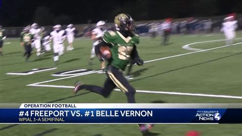 Operation Football Freeport Vs Belle Vernon Youtube
