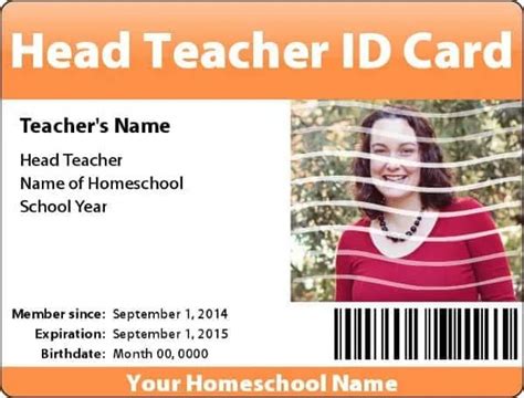 Free Homeschool Id Cards For Teacher And Students With 3 Extra Options