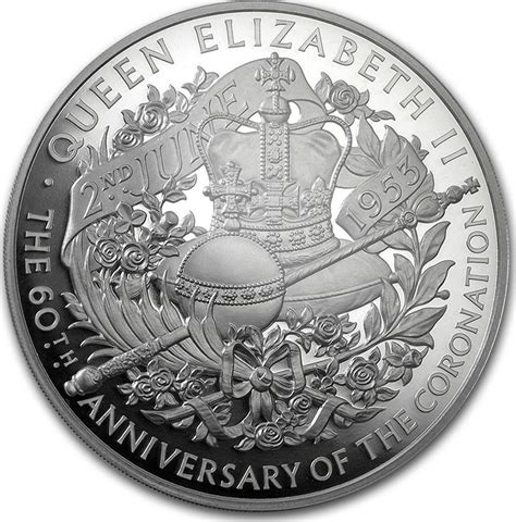 Great Britain Silver 500 Pounds 60th Anniversary Of Coronation 2013