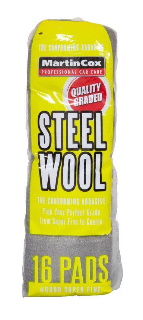 Steel Wool 000 Extra Fine Grade Pack Of 16 Pads From Ibhs Ltd