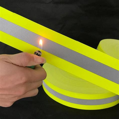 Custom Made High Visibility Silver Yellow Flame Retardant Reflective