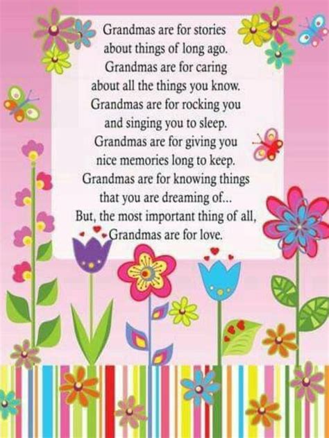 Happy Birthday Grandma Poems From Granddaughter
