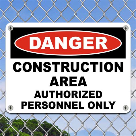 Danger Construction Area Safety Sign Get 10 Off Now
