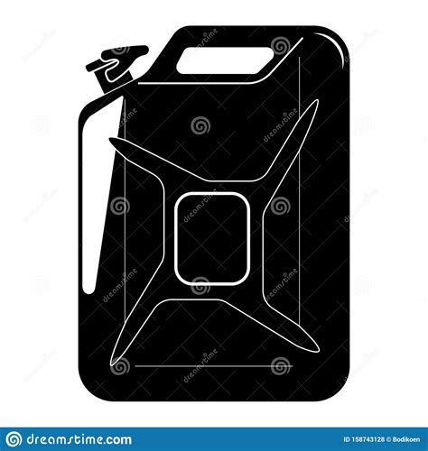 A Canister Of Gasoline Icon Stock Illustration Illustration Of