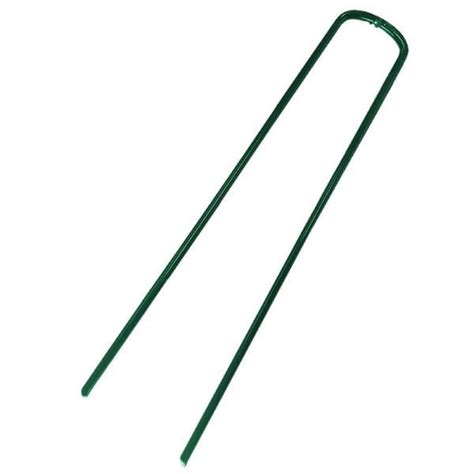 Steel U Pins For Fixing Artificial Grass Powder Coated Colour Green