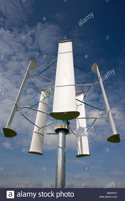 A Vertical Axis Wind Turbine Stock Photo 25635620 Alamy
