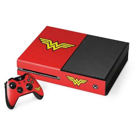 Wonder Woman Official Logo Xbox One Console And Controller Bundle Skin Xbox One Console Xbox