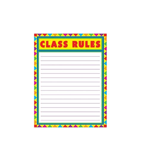 Wholesale Carson Dellosa Blank Class Rules Chart Dollardays