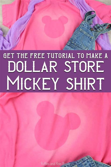 You Can Make This Dollar Store Mickey T Shirt Super Fast Diy Disney