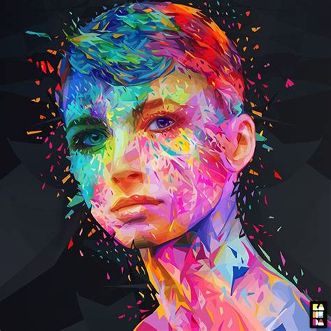 Explosions De Couleurs Avec Les Portraits Dalessandro Pautasso Art