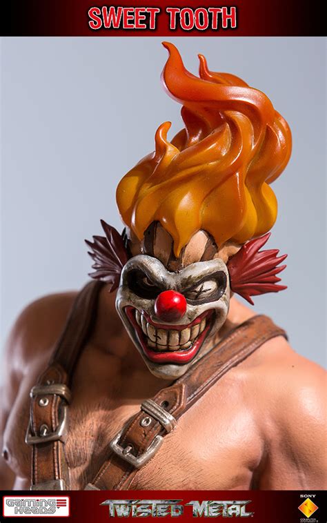Sweet tooth from twisted metal marker drawing. TWISTED METAL: SWEET TOOTH ( Lim. 750 ) 1/6 STATUE 35 cm ...