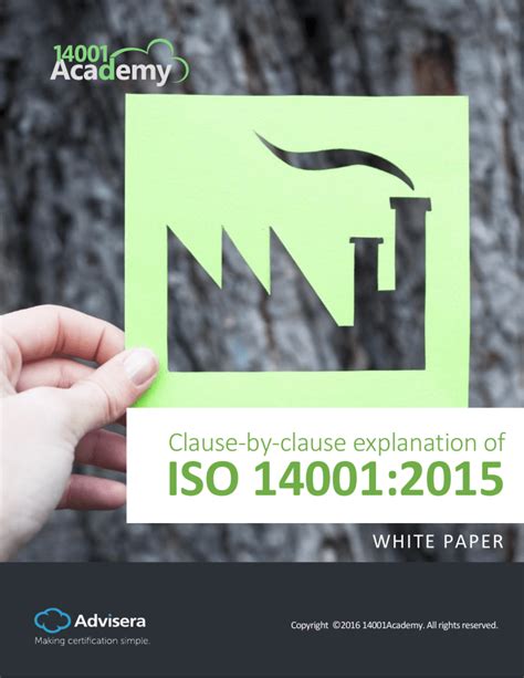 Explanation Of Iso 14001 2015 Clauses En
