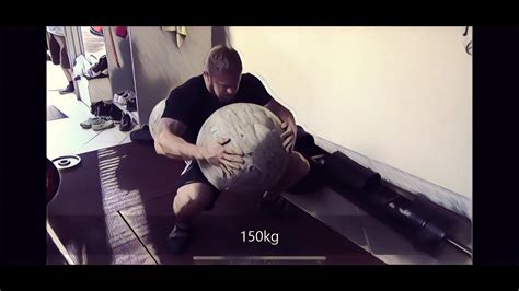 Jiří Tkadlčík Training 150kg Atlas Stone On The Shoulder Ect