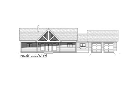 3 Bed Mountain Ranch Home Plan With Screened Porch And Deck In Back