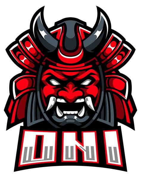 Oni Esport Mascot Logo Design By Visink Thehungryjpeg