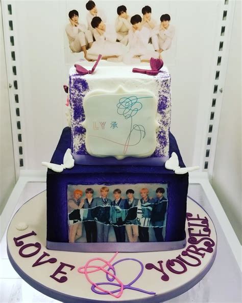 Bts first anniversary cake and their 7th anniversary cake nooo happy birthdayy bangtan. BTS Cake | Bts birthdays, Bts cake, Printable birthday banner