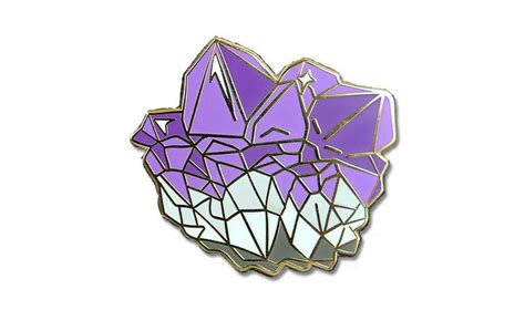 Amethyst Cluster Enamel Pin Crystal Lapel Pin Flair Etsy